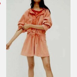 Free People We The Free Sadie Surplus Knit Jacket in Terry Cotta, size M